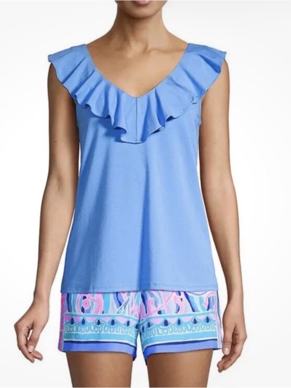 Lilly Pulitzer Alessa Ruffle Tank Top